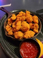 Fried Alligator Bites and Fried Crawfish Tails